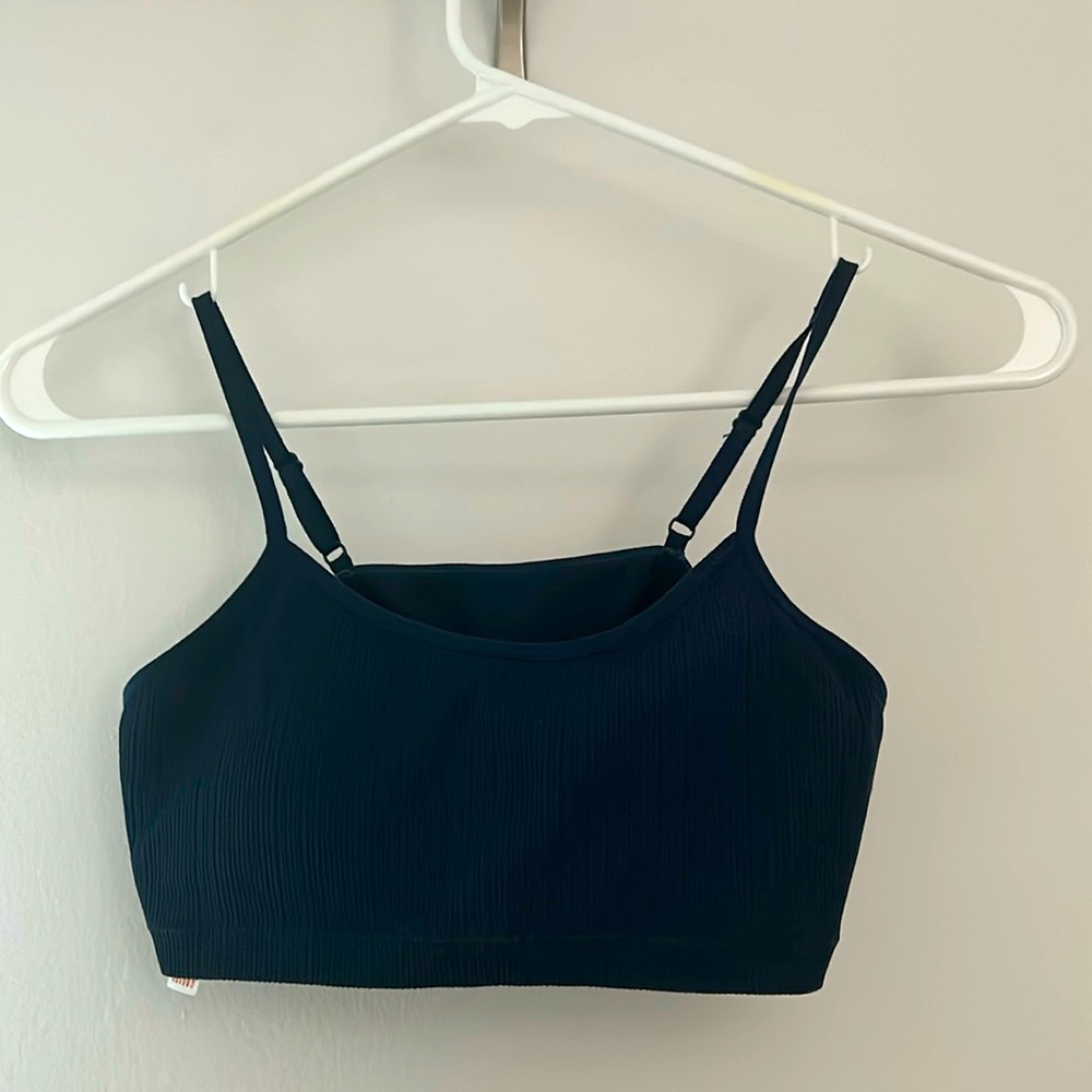 blue bra/sports bra top - Size Youth XL